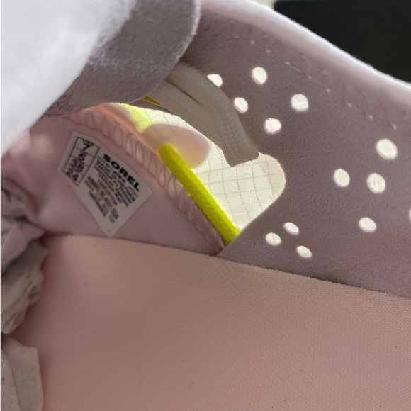 Sorel Kinetic Breakthru Tech Lace Women's Shoes - White and Yellow Size 7 - Picture 11 of 11